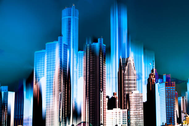 istock Detroit, Michigan - Abstract 1056966112