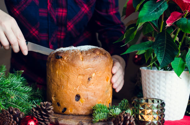 istock Panettone traditional Italian cake for Christmas 1056971778