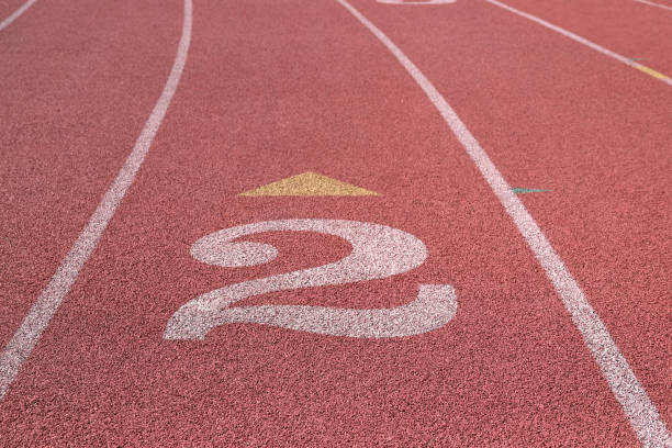 istock Track and Field Race Track Lanes 1056972436