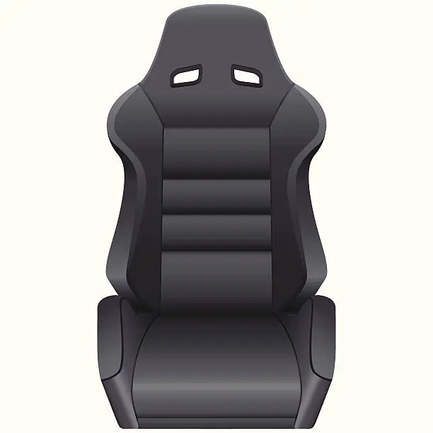 Vector illustration of sports car seat