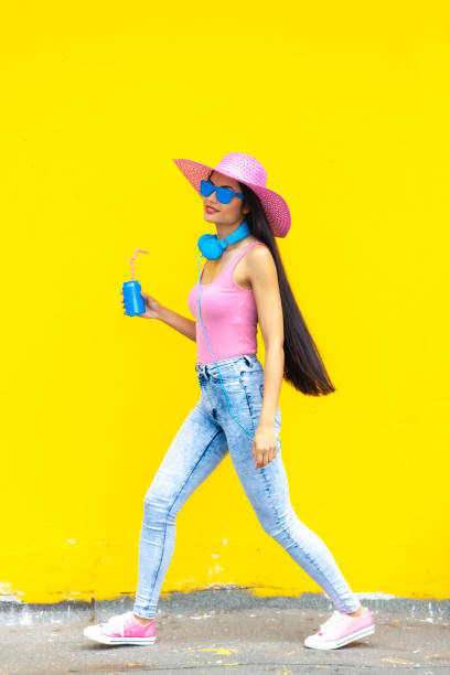 Woman in pink colour