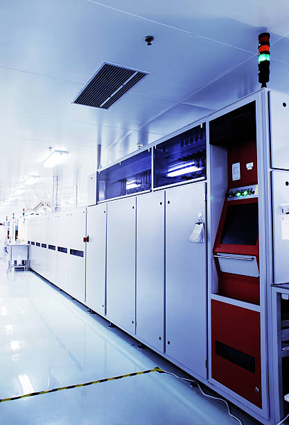istock Automated production line in modern Solar silicon factory 105697781