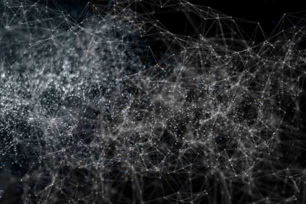 istock Close-Up Of Abstract Pattern Against Black Background 1056980460