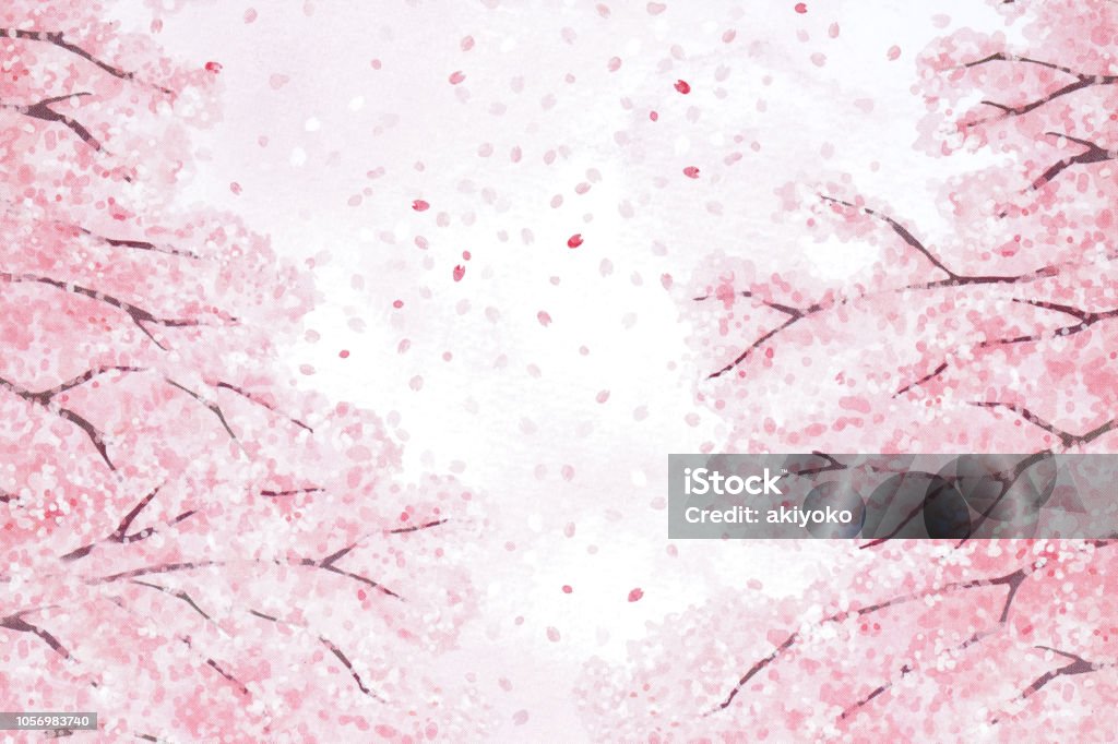 Traditional Japanese pattern Traditional Japanese pattern texture background Cherry Blossom Stock Photo