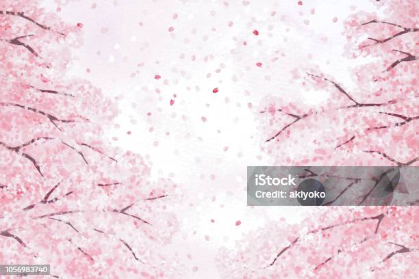 Traditional Japanese Pattern Stock Photo - Download Image Now - Cherry Blossom, Branch - Plant Part, Pattern