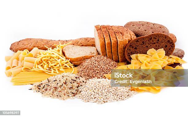 Group Of Carbohydrate Products Stock Photo - Download Image Now - Carbohydrate - Food Type, Carbohydrate - Biological Molecule, Pasta