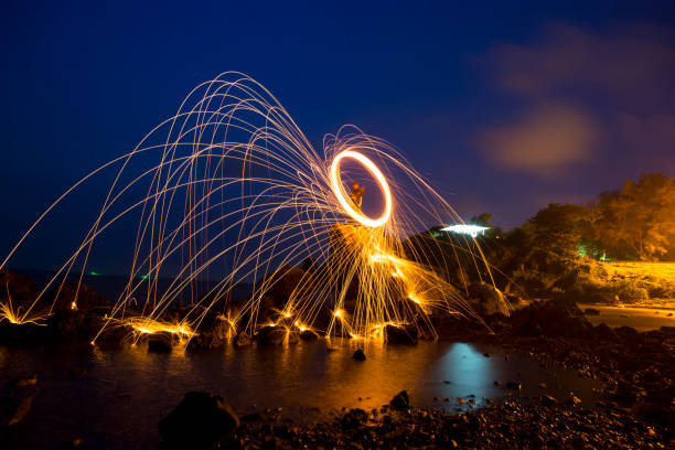 istock light lines of steel wool with long exposure, 1056988596