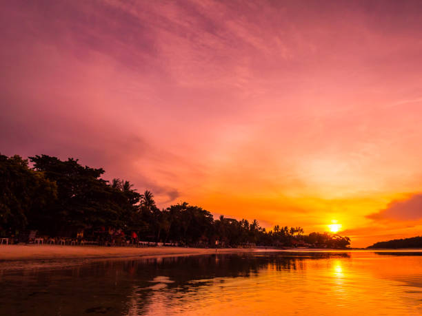 istock Scenic View Of Lake Against Romantic Sky During Sunset 1056999410