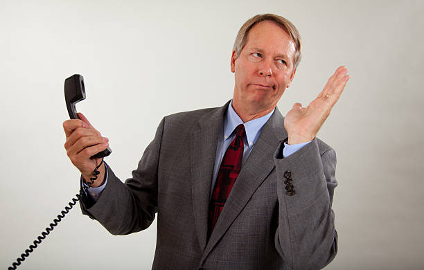 istock Businessman unsatisfied with phone call 105700272