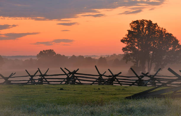 Images of Manassas National Battlefield Park Virginia stock photo