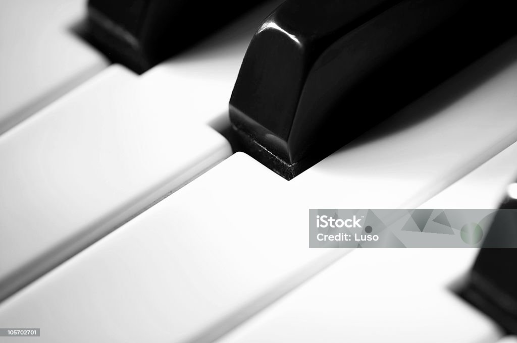 Teclas de Piano-Instrumento Musical (Série - Royalty-free Branco Foto de stock