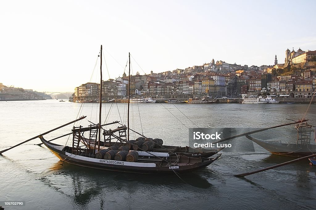 Oporto, Portugal - Foto de stock de Barco Rabelo royalty-free