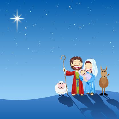 Holy Family In Holy Night