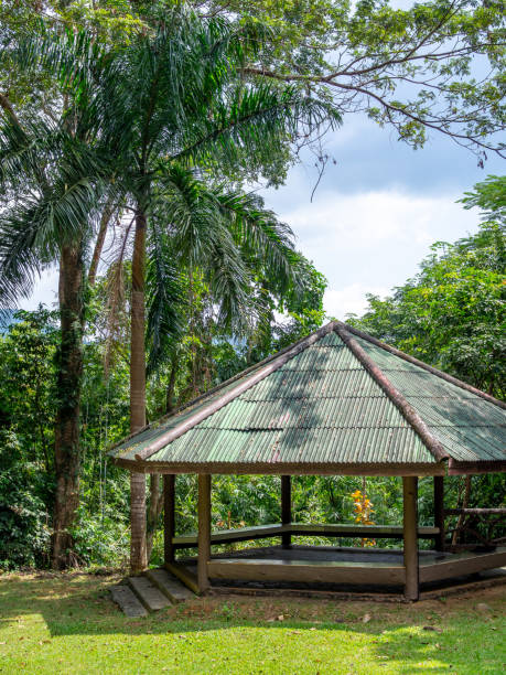 istock Old wooden pavilion 1057040584