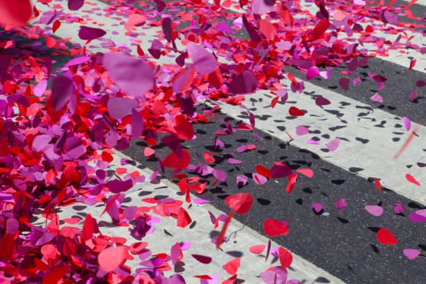 istock Giant Pink and Red Confetti 105704089