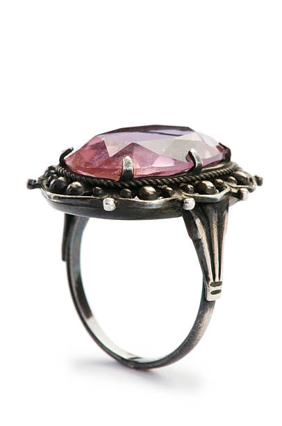 istock Jewellery ring isolated on the white background 105705451