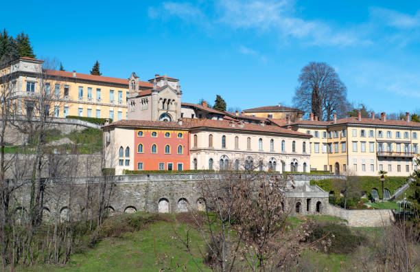 Bergamo, Italy, panoramic wiew of the architectures of the Cittadella diatrict