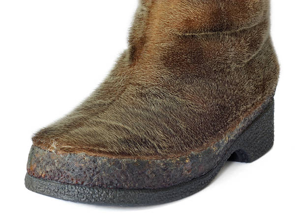 istock Boots of reindeer fur 105705990