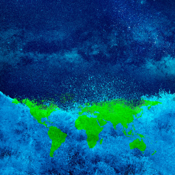 istock Conceptual environment image of abstract world map manipulation 1057063146