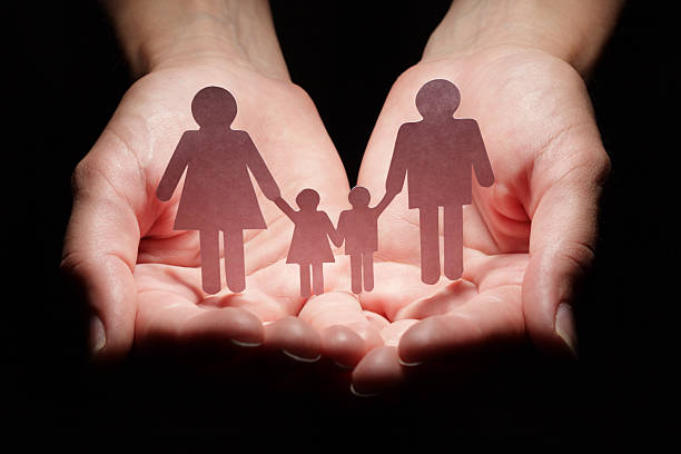 istock Family abstract in palm 105706391