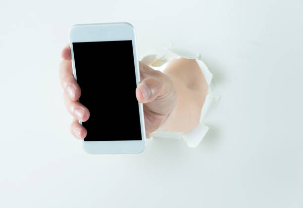 Smart phone break out of cardboard.