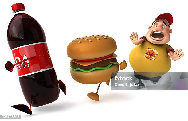 Fast Food - zdjęcia stockowe i więcej obrazów Burger - Burger, Cheeseburger, Cola