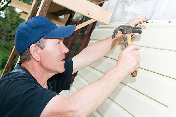 revestimento de trabalhos de casa - siding house plastic construction - fotografias e filmes do acervo