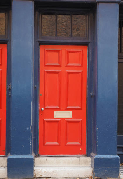 istock red traditional british door 1057073484