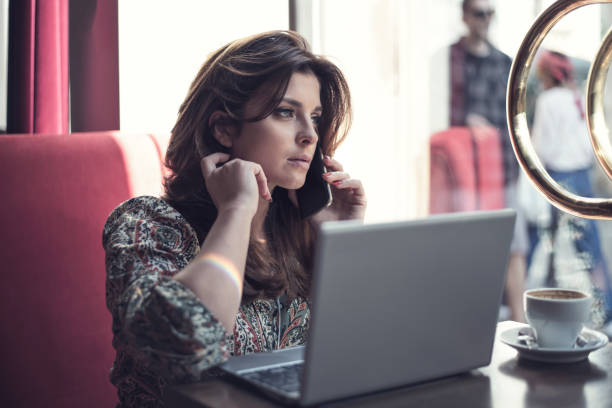 istock Modern woman working at the restaurant 1057083326