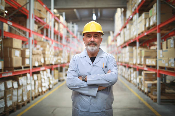 istock Senior Worker At Factory 1057088234