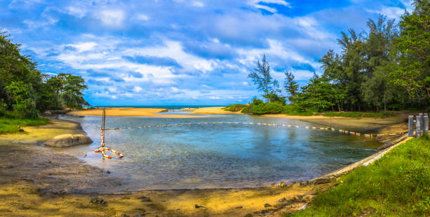 a pond connect to Nai Harn sea