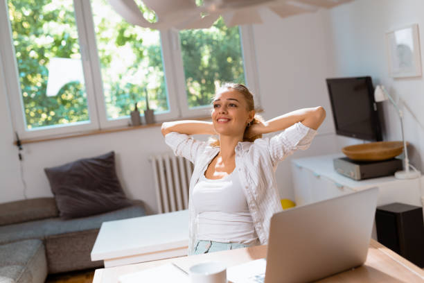 istock woman freelancer working from home 1057112058