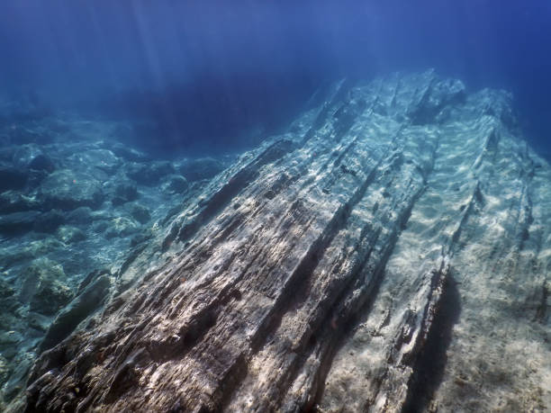 istock Sea Life Underwater rocks Sunlight, Underwater Life. 1057113498