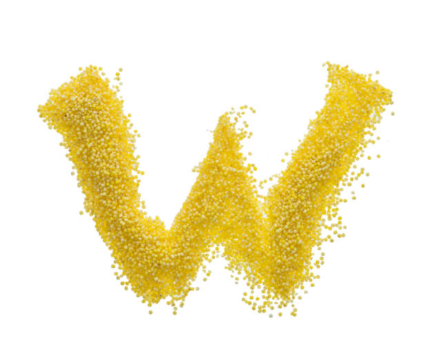 istock Letter W made with millet 1057113884