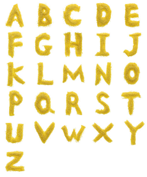 istock An alphabet made with millet 1057113942