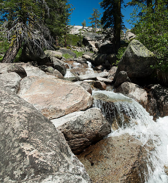 Sierra Nevada Waterfall stock photo