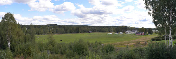 istock Panoramic landscape in Norwegian village. 1057136710