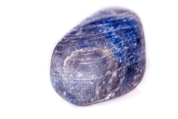istock Macro mineral stone sapphire on white background 1057144136