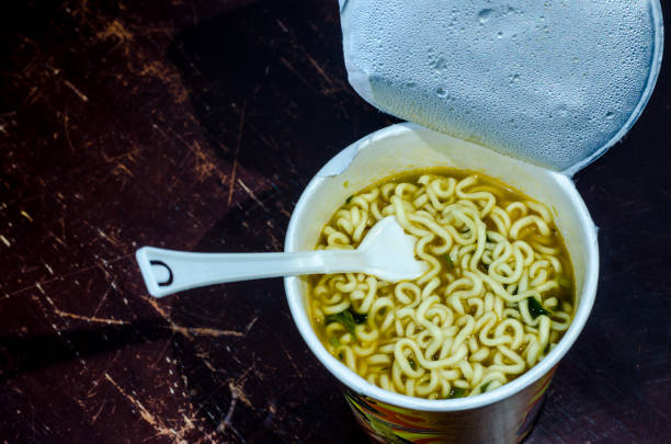 istock Eating the Spicy Instant Noodles 1057151444