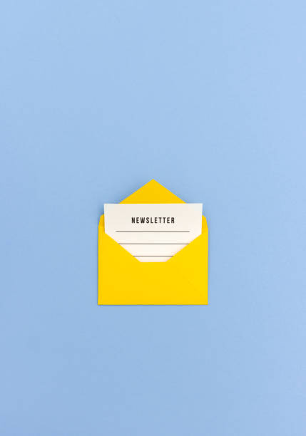 istock Newsletter in yellow envelope 1057154764