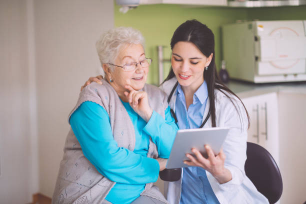 istock Doctor consulting her patient 1057170782