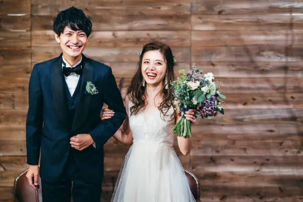 Photo of Portrait of couple during their wedding