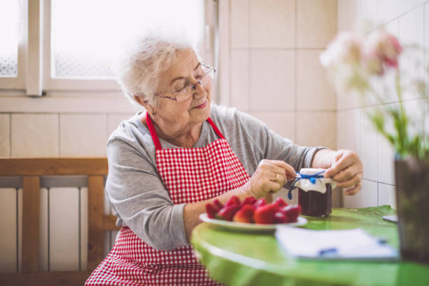 Beautiful active senior woman