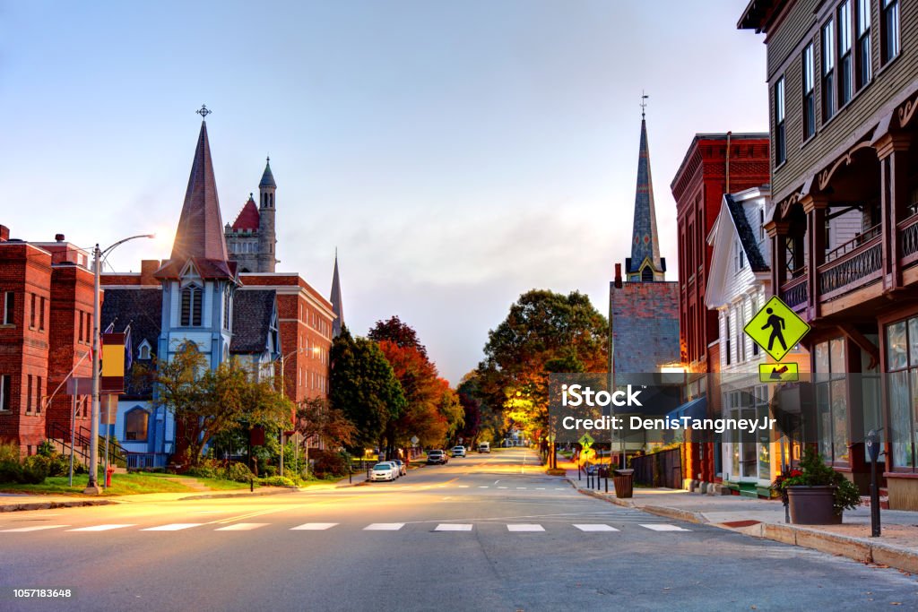 St. Johnsbury, Vermont St. Johnsbury is the shire town of Caledonia County, Vermont, United States. St. Johnsbury is the largest town by population in the Northeast Kingdom of Vermont Small Town America Stock Photo