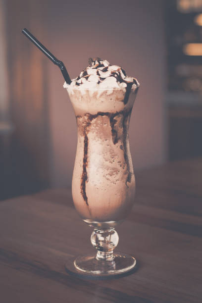 istock Mocha Ice Blended with whipped cream and chocolate sauce 1057186616