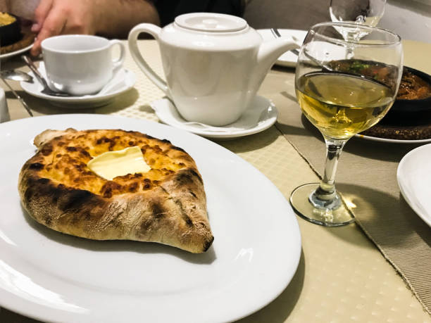 istock khachapuri cheese filled pie in local restaurant 1057208792