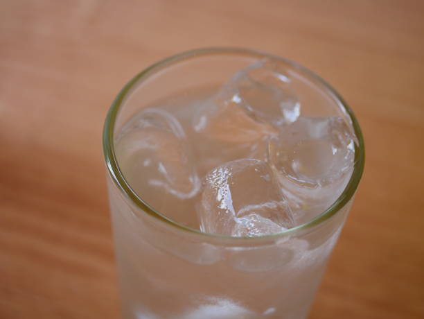 istock Glass with ice and water 1057208900