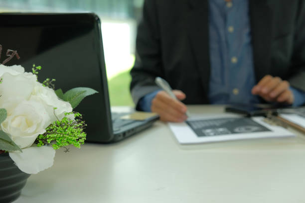 Businessman signing contract. Business concept