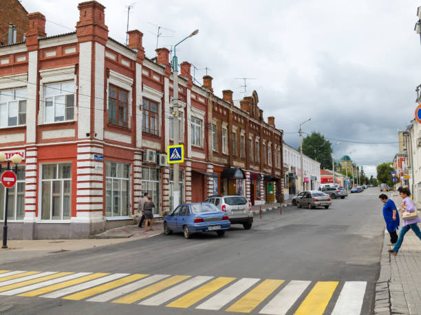 Yelets. Leo Tolstoy Street. stock photo