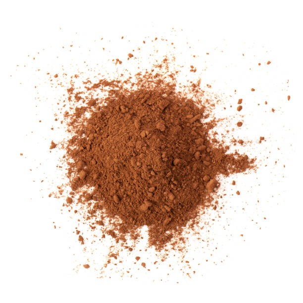 istock Pile cocoa powder isolated on white background 1057226096